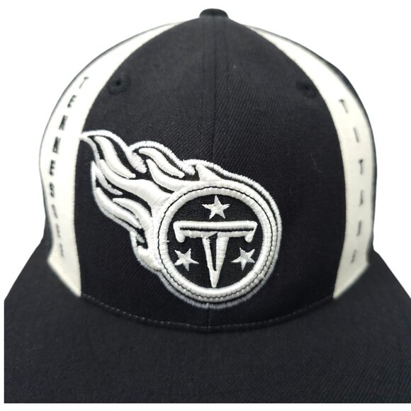 Tennessee Titans NFL Fitted Wool Cap 7 1/4 Mitchell Ness Vintage 00s Trucker Hat - Picture 9 of 14